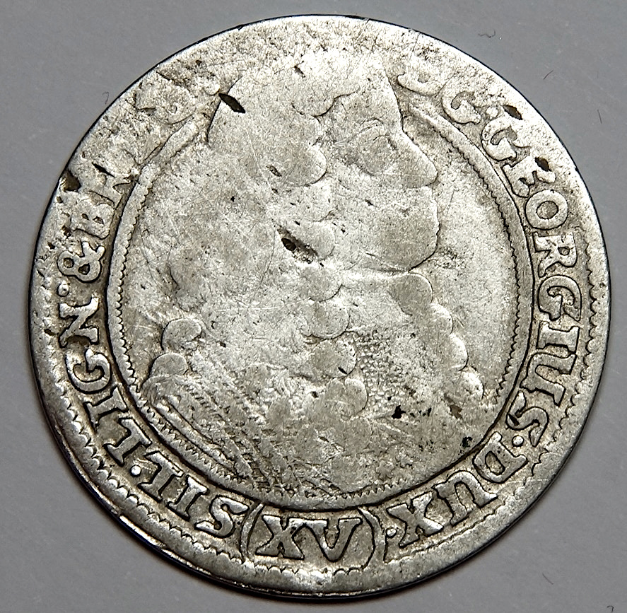 pz Śląsk, Jerzy III Brzeski XV krajcarów 1664, Brzeg