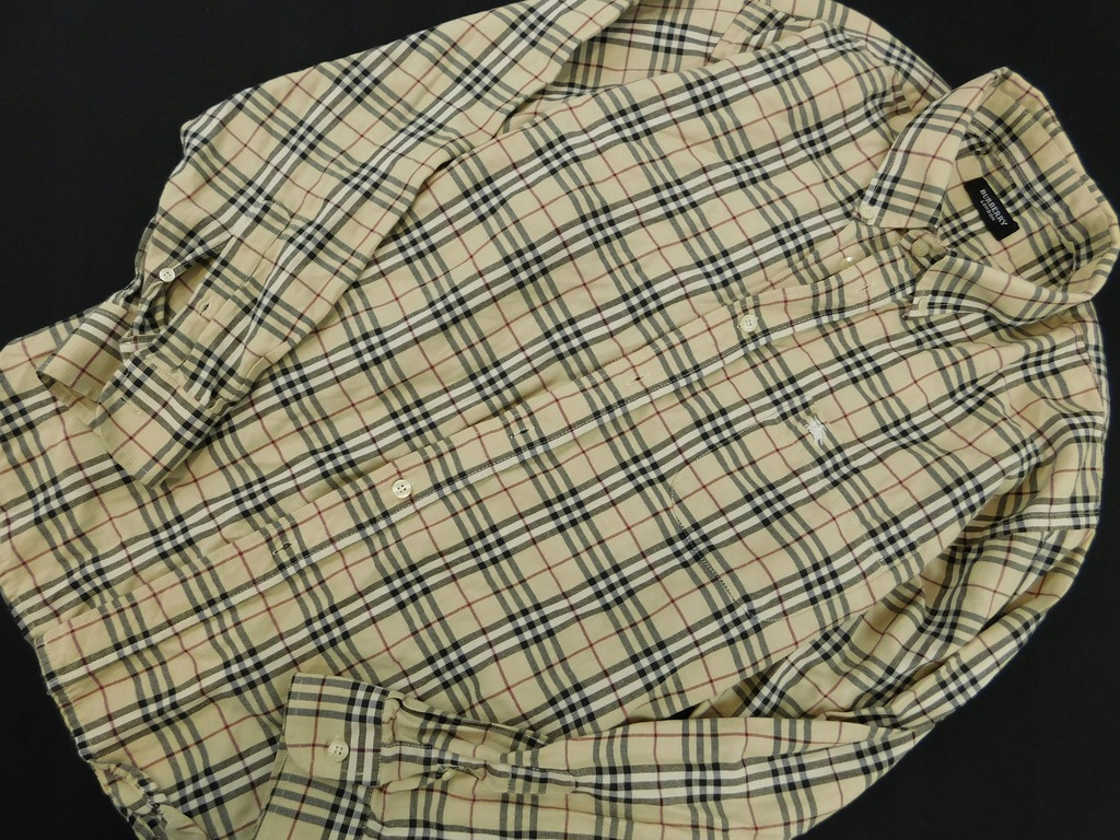 0812d52 BURBERRY koszula W KRATKĘ prosta XL