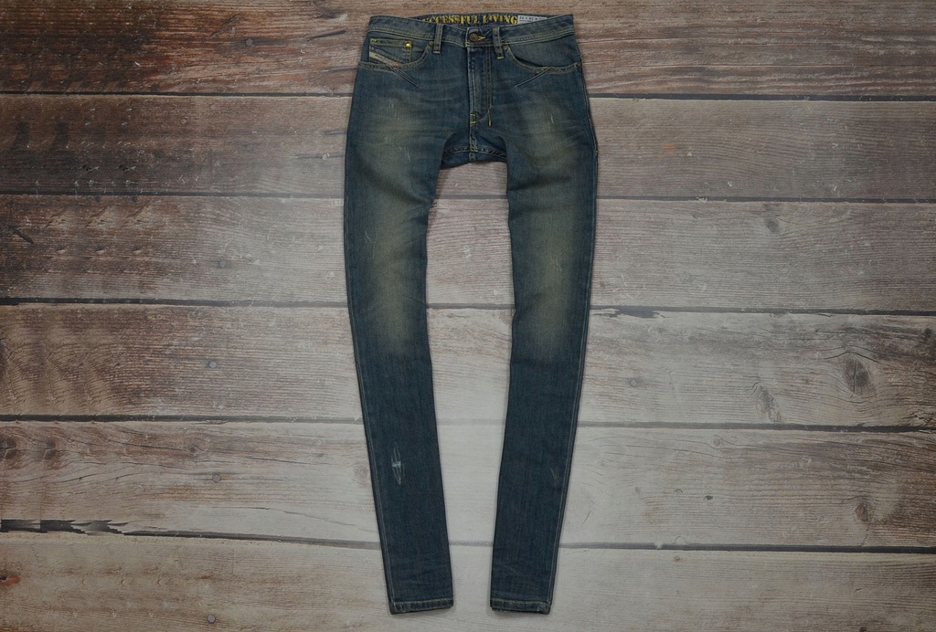 DIESEL SHIONER SLIM-SKINNY WASHER BLUE JEANS_30 32