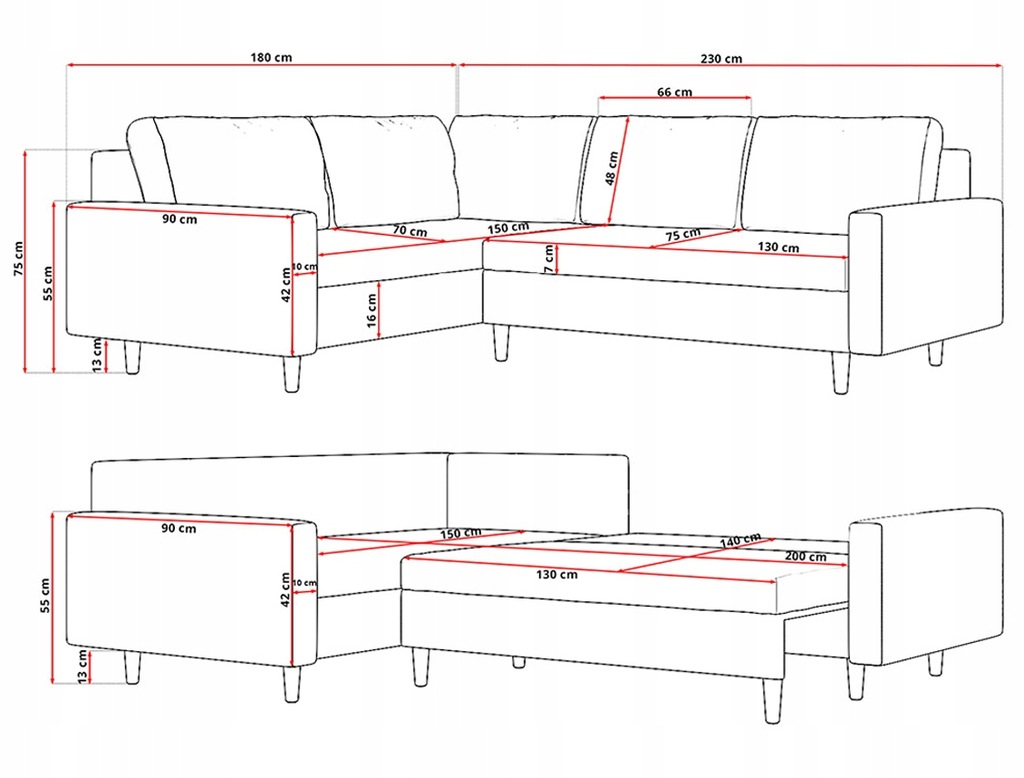 Купить ETNA II угловой диван, функция СПАТЬ, СКЛАДНАЯ кровать: отзывы, фото, характеристики в интерне-магазине Aredi.ru