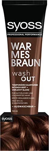FARBA DO WŁOSÓW ZMYWALNA SYOSS CIEPŁY BRĄZ 150 ML