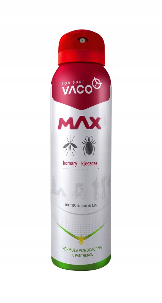 VACO Spray MAX na komary kleszcze 100 ml DEET 30%