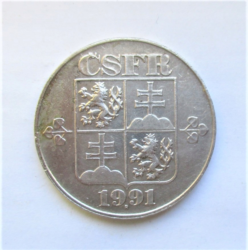 5 Koron 1991 r. Czechosłowacja