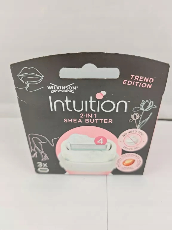3X WKŁADY NOŻYKI WILKINSON INTUITION 2IN1 SHEA BUTTER RÓŻOWE