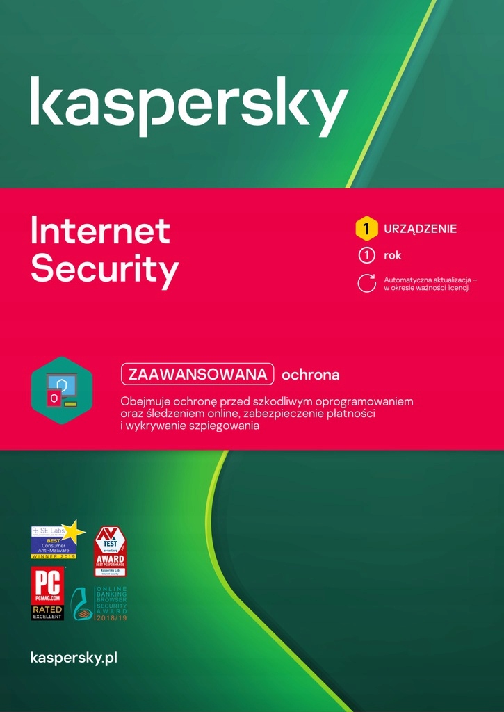 Kaspersky Internet Security 1PC / 180 dni