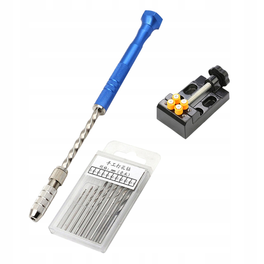 ZESTAW WIERTŁA RĘCZNEGO Z WIERTŁAMI NARZĘDZIE PRECYZJA 10SZT