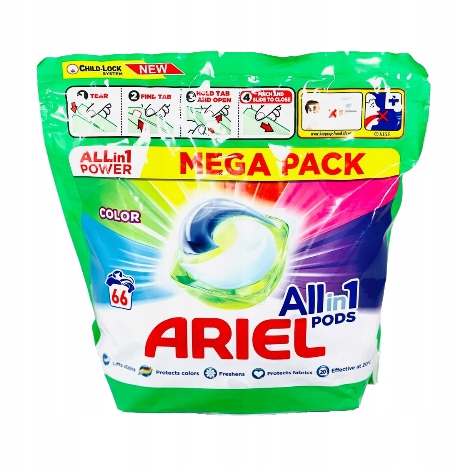Ariel AllIn1 Pods- kapsułki do prania Color 66 szt