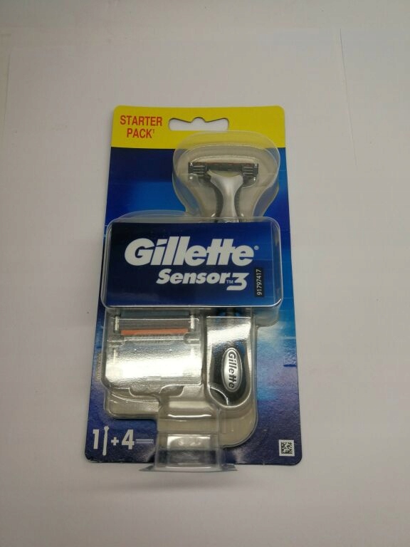 MASZYNKA GILLETTE SENSOR + 4 WKŁADY