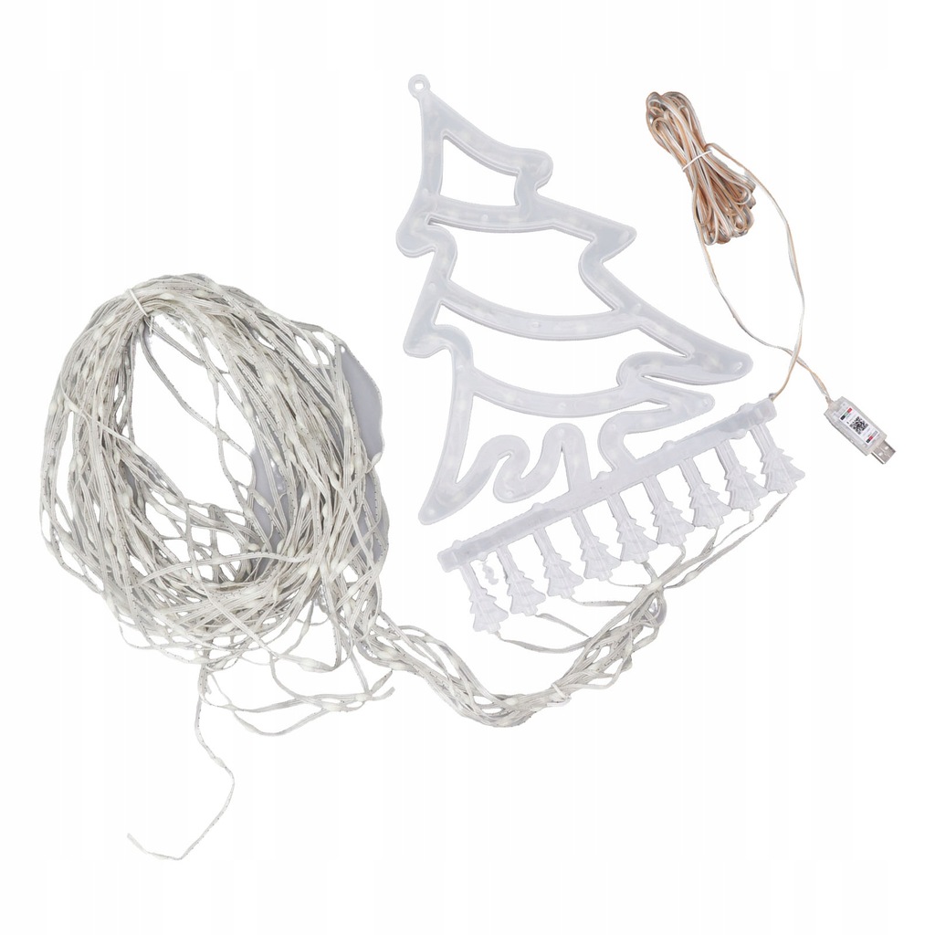 Świąteczne oświetlenie wodospadu 305 LED 9 sznurków 10 trybów UV