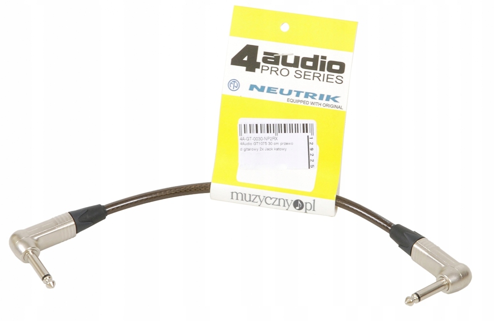 4Audio GT1075 30 cm przewód gitarowy 2x Jack