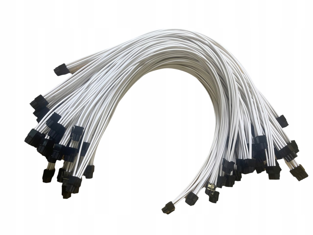 Kabel zasilający PCI-E 6 pin do 6+2 50cm 17 AWG |B