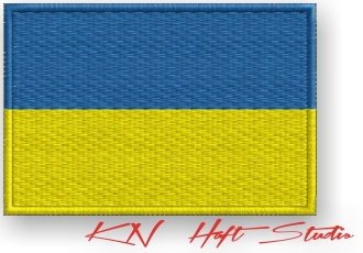NASZYWKA - termo naszywki - FLAGA UKRAINA - haft