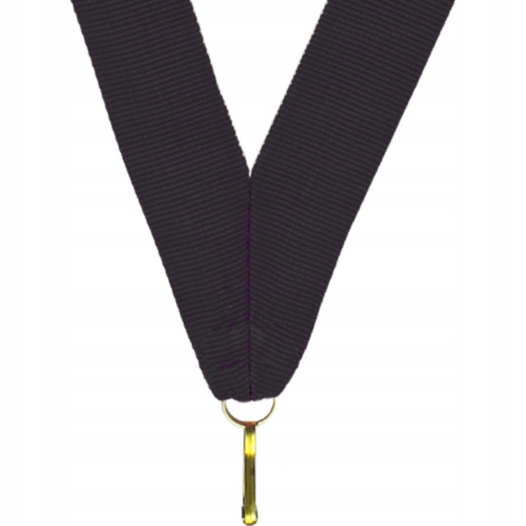 Wstążka szarfa do medali medalu 11mm czarna