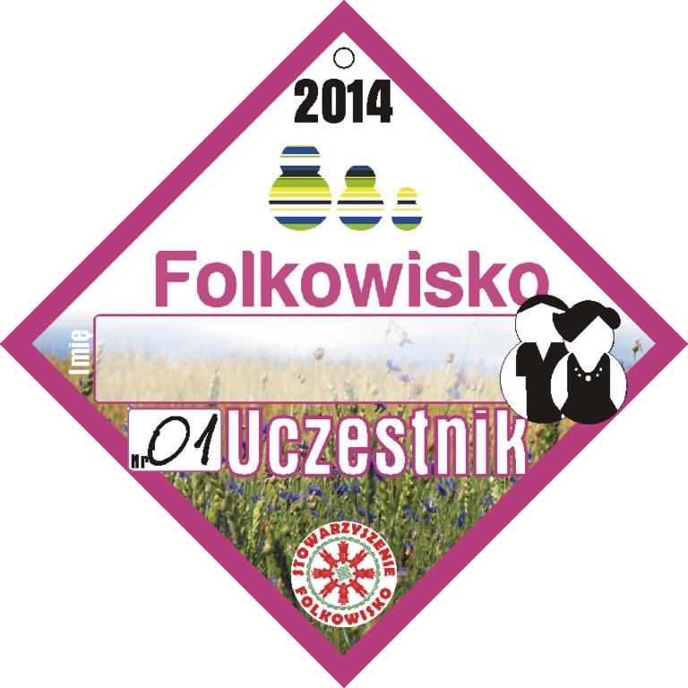 Festiwal Folkowisko 2014, identyfikator nr.1