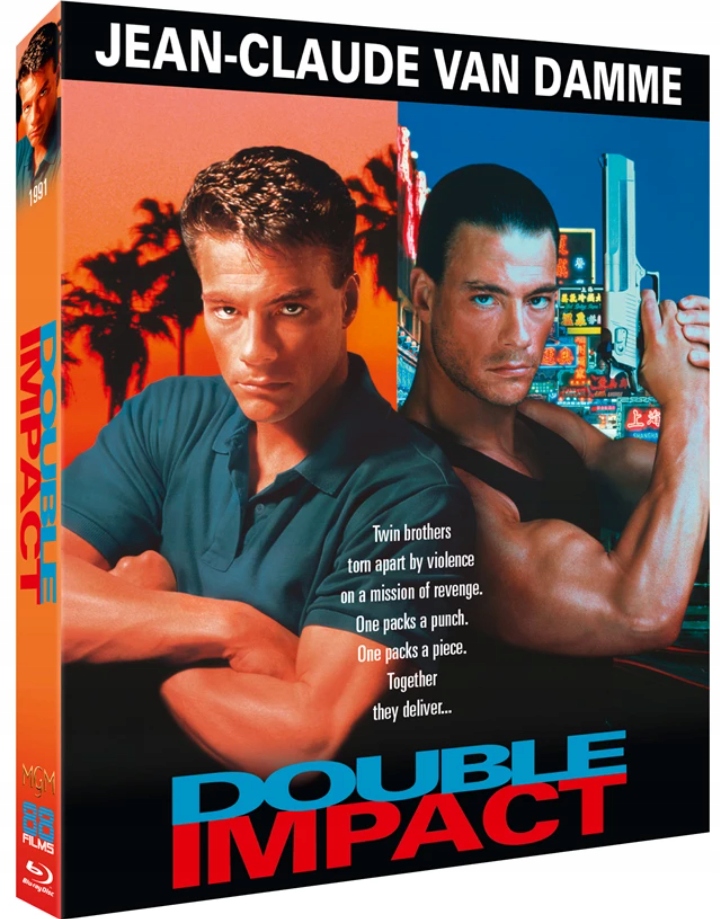 Podwójne Uderzenie Double Impact 1991 Blu-ray 88 Films