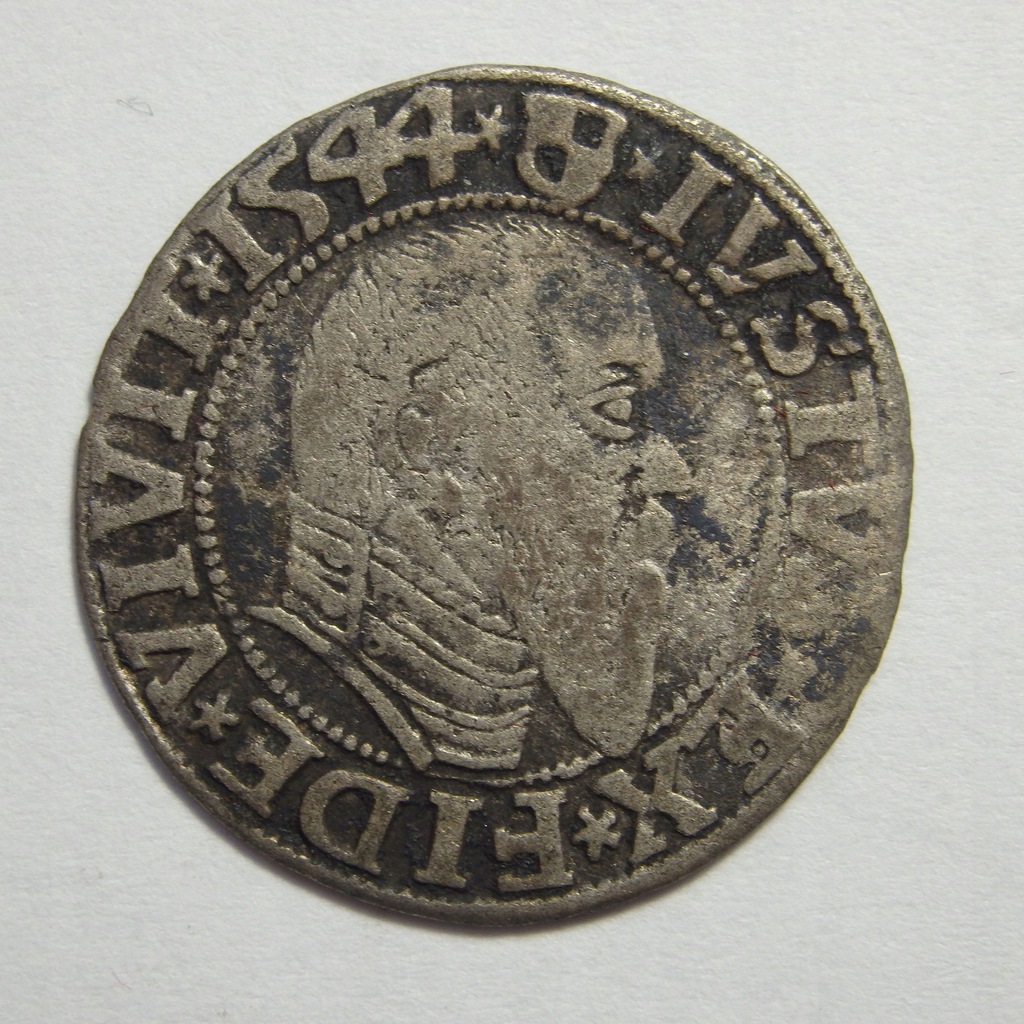 Grosz, Prusy Książęce, 1544r., X7760