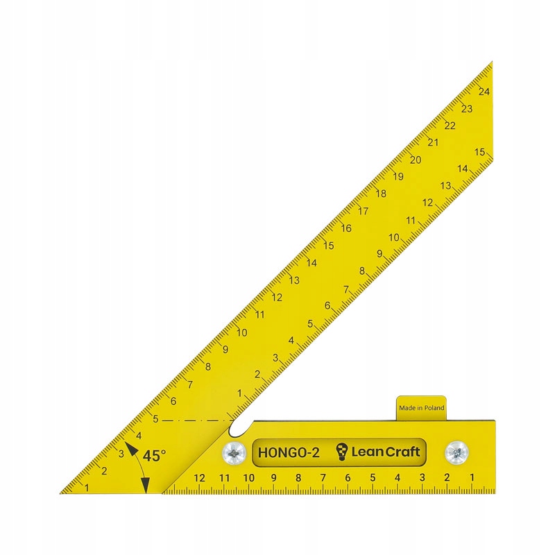 Kątownik 45 stopni z podziałką – HONGO-2