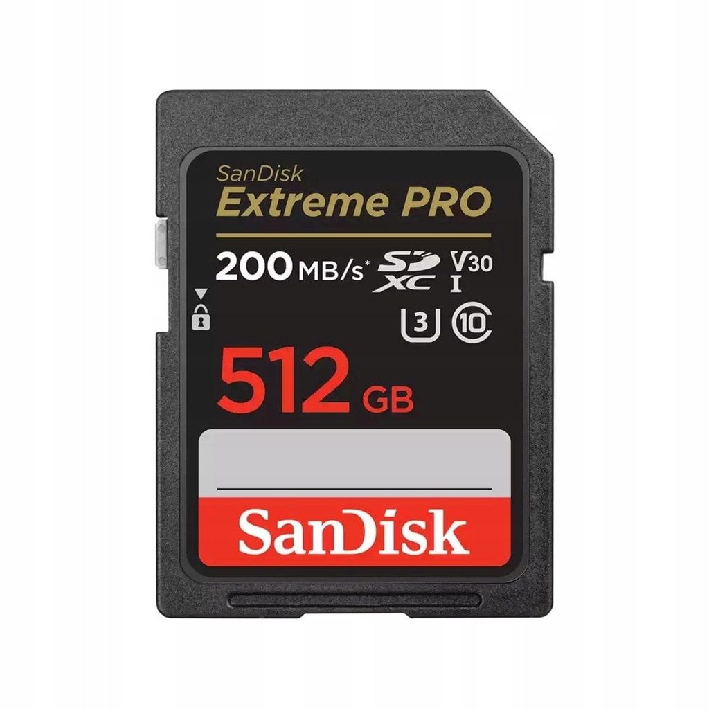 EXTREME PRO SDXC 512GB 200/140 MB/s A2