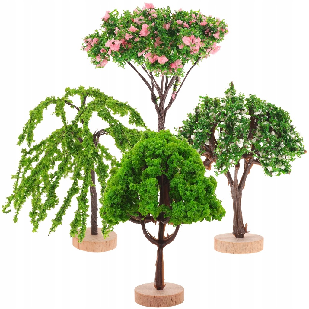 Mini Trees Crafts Green Toys Model Train Scenery