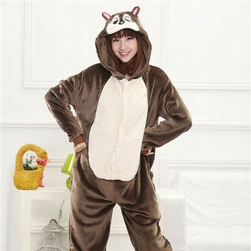 Piżama Przebranie Kigurumi Onesie Wiewiórka S