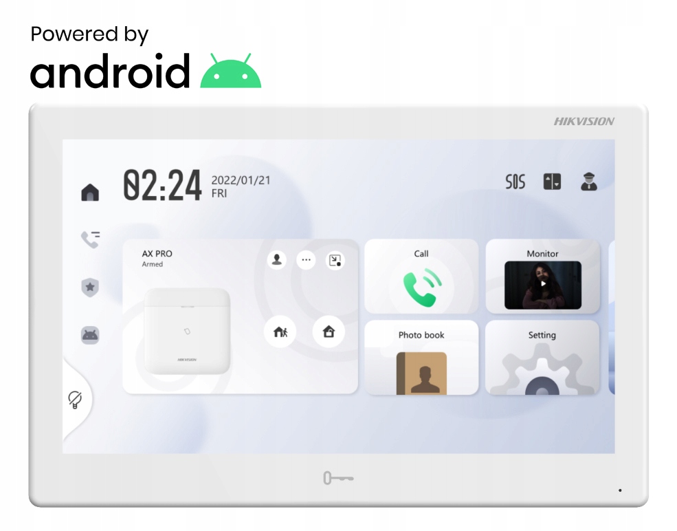 Monitor dotykowy wideodomofonu 10.1" Android stacja wewnętrzna Hikvision