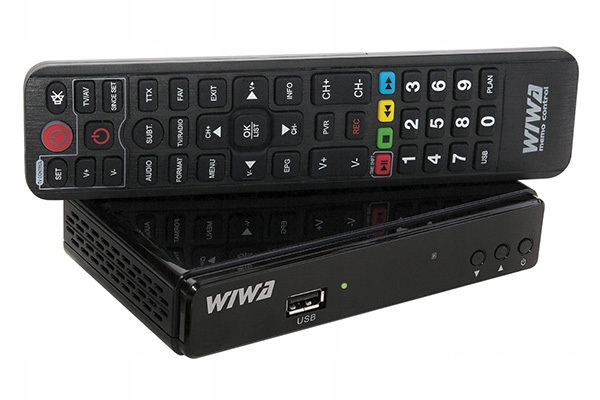 WIWA TUNER DEKODER DVB-T DVB-T2 H.265 LITE EPG LAN