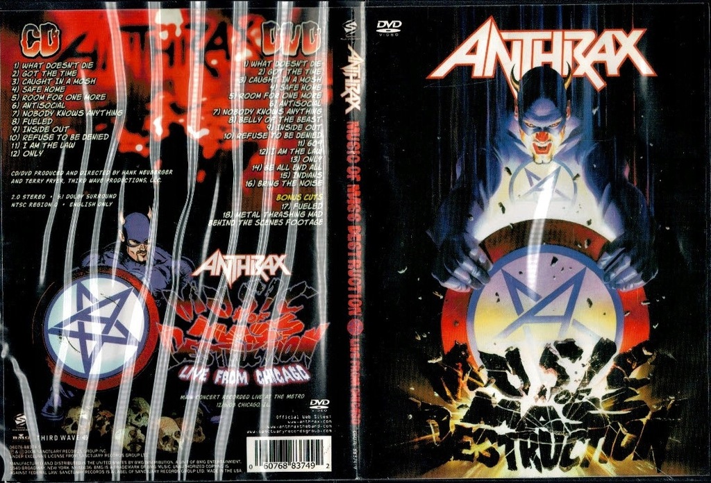 Anthrax Music Of Mass Destruction DVD koncert