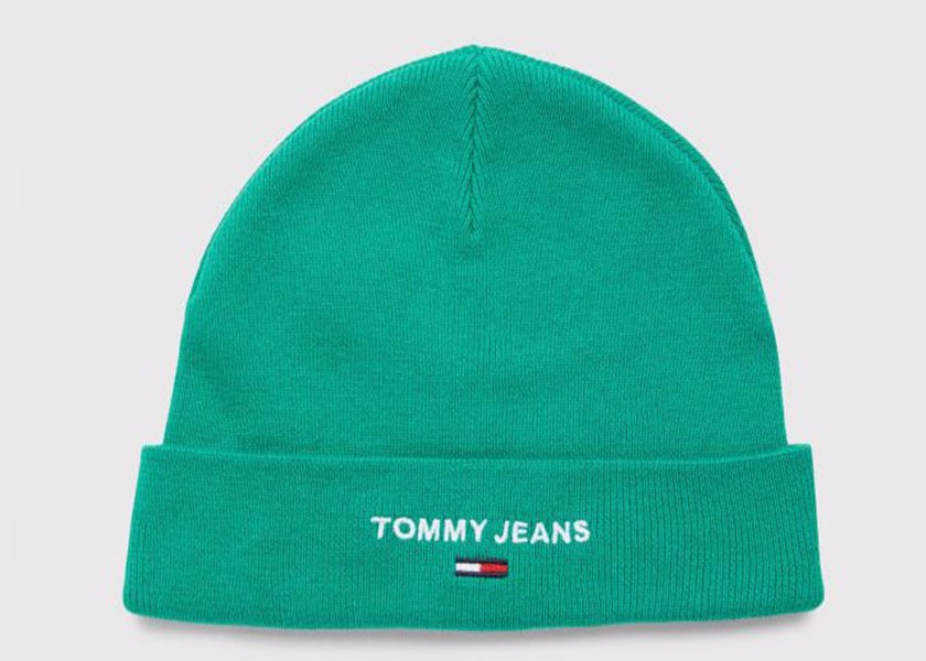 TOMMY JEANS czapka męska , zielona