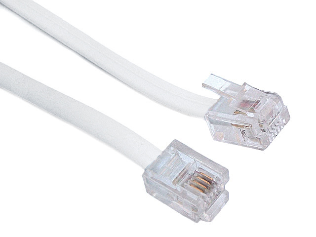Купить Телефонный кабель камерной линии RJ11, белый, 10 м: отзывы, фото, характеристики в интерне-магазине Aredi.ru