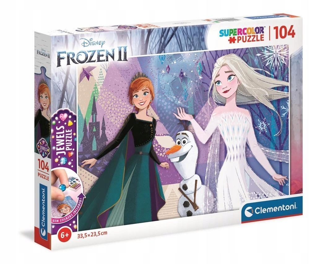 PUZZLE 104 JEWELS FROZEN 2, CLEMENTONI