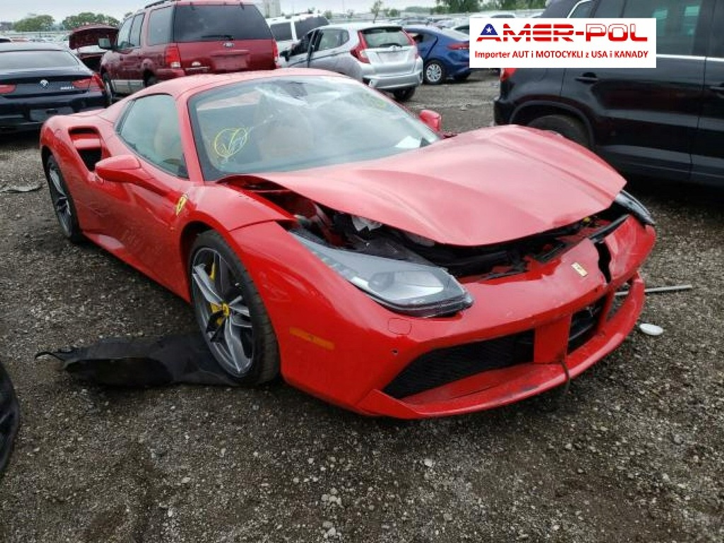 Ferrari 488 Spider, 2018, 3.9L, od ubezpieczalni