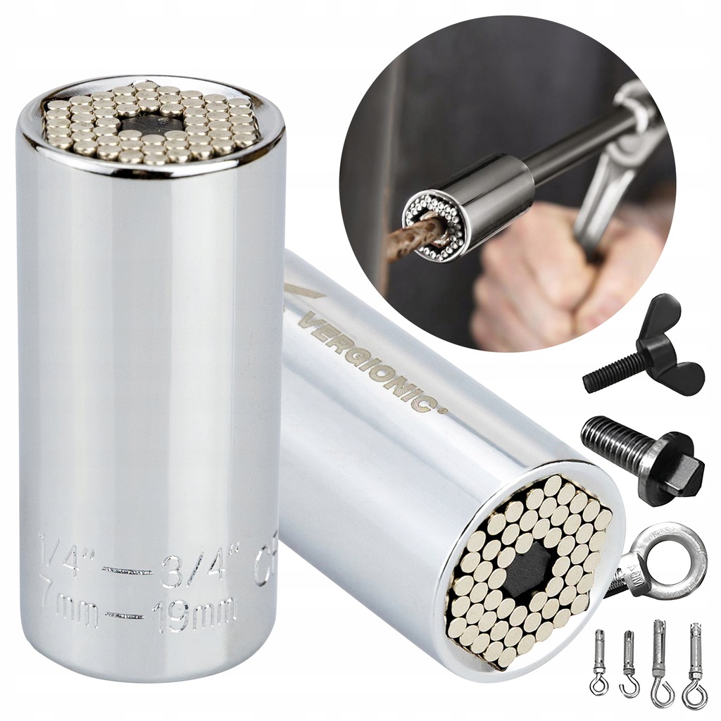 NASADKA UNIWERSALNA KLUCZ NASADOWY 7-19 mm 1/4-3/4