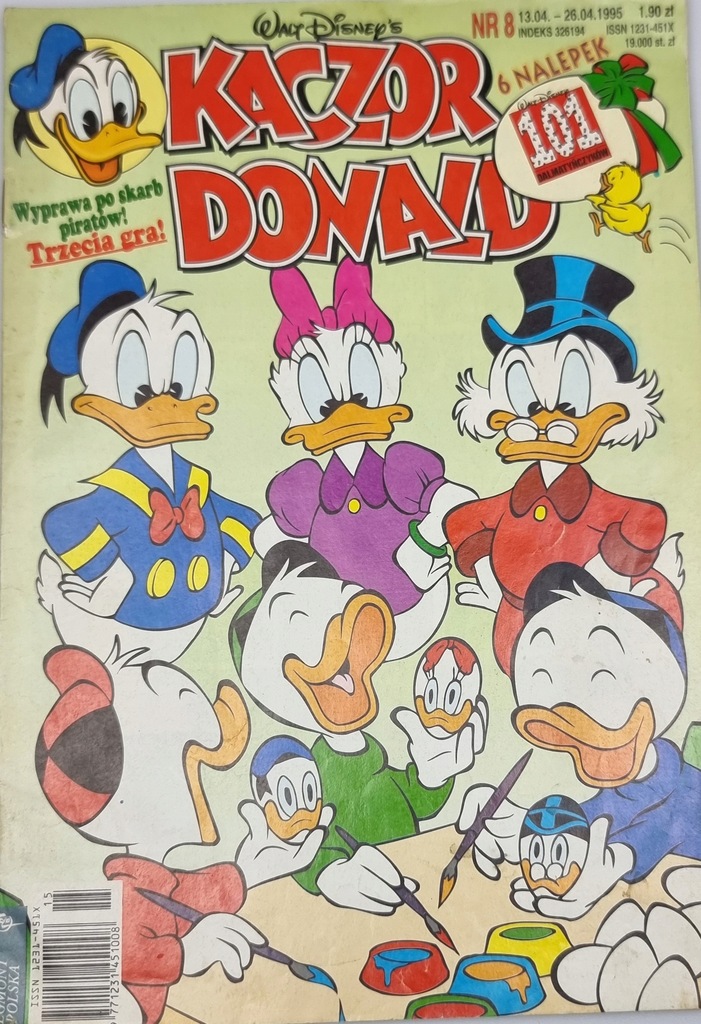 Kaczor Donald Nr 8 /1995 czasopismo dla dzieci