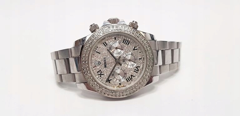 ZEGAREK DAMSKI REPLIKA ROLEX DAYTONA CYRKONIE