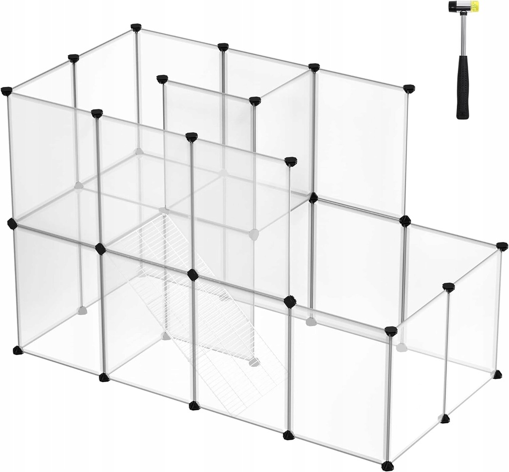 KLATKA DOMEK LEGOWISKO DLA ŚWINEK MORSKICH SKŁADANE 143 x 73 x 93cm