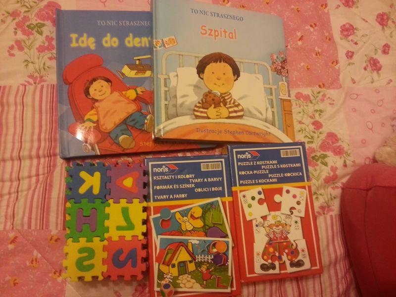 zestaw dziecięcy - książeczki i puzzle