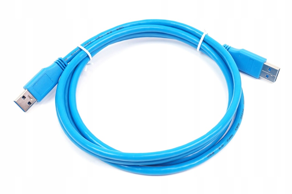 Kabel USB A-A 3.0 1,8m niebieski do koparki risera