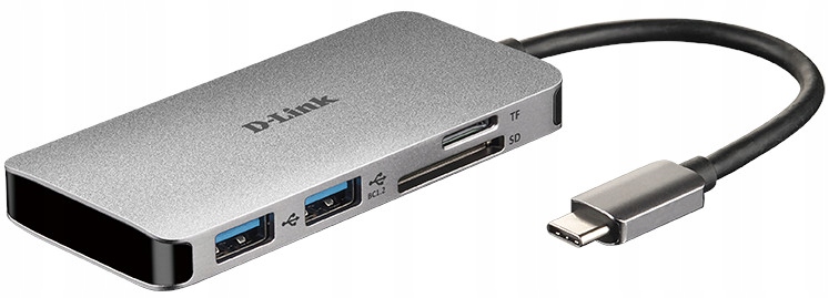Hub Typ-C D-Link DUB-M610 USB3.0 HDMI czytnik PD