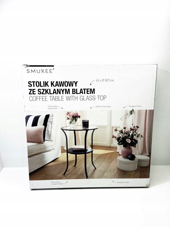 Stolik Kawowy Smukee 63x48 5cm 8995805847 Oficjalne Archiwum Allegro