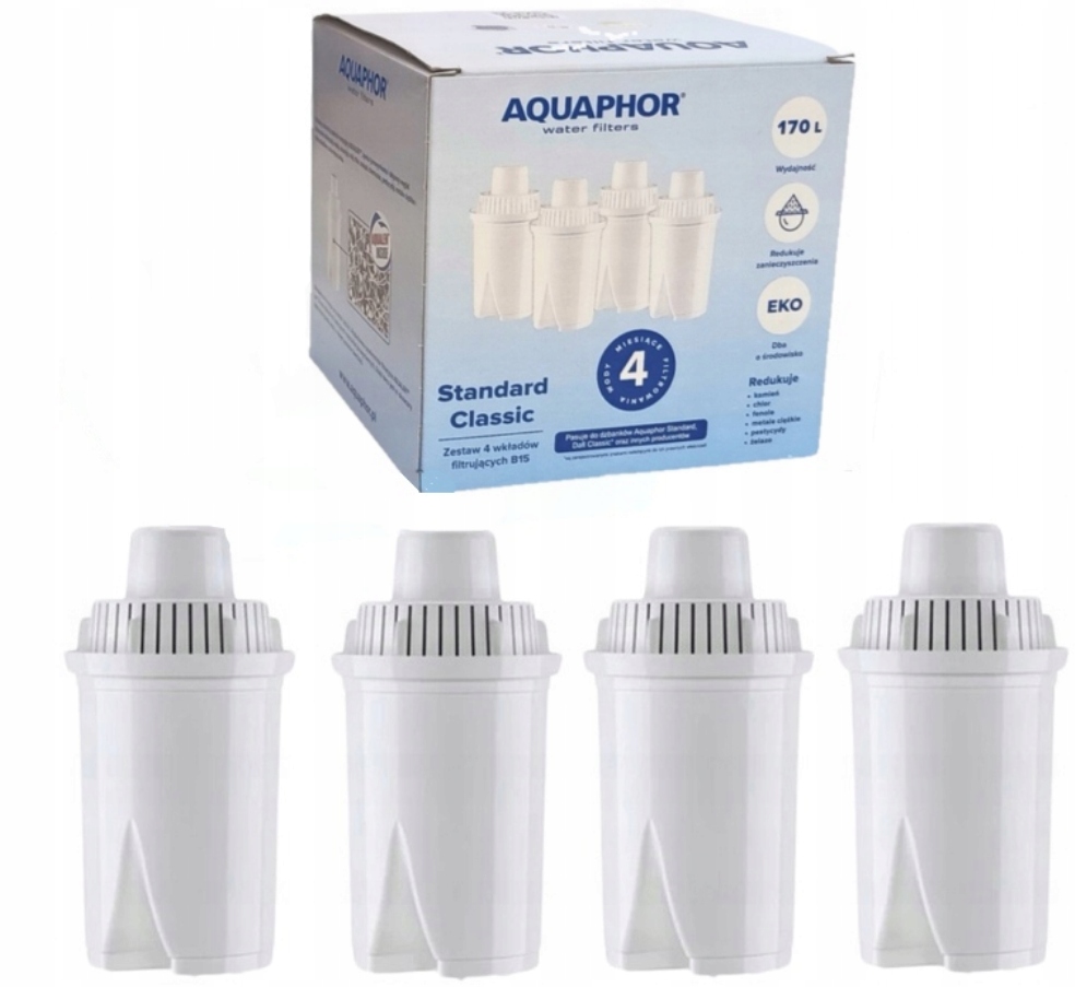 Wkład filtrujący do dzbanka Aquaphor B15 Standard 4 szt.