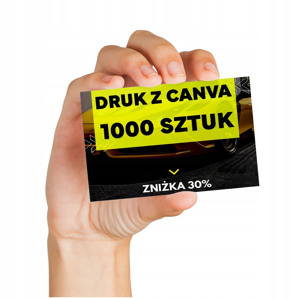 Wizytówki 85x55 mm DRUK Canva 1000 szt. kreda 350g