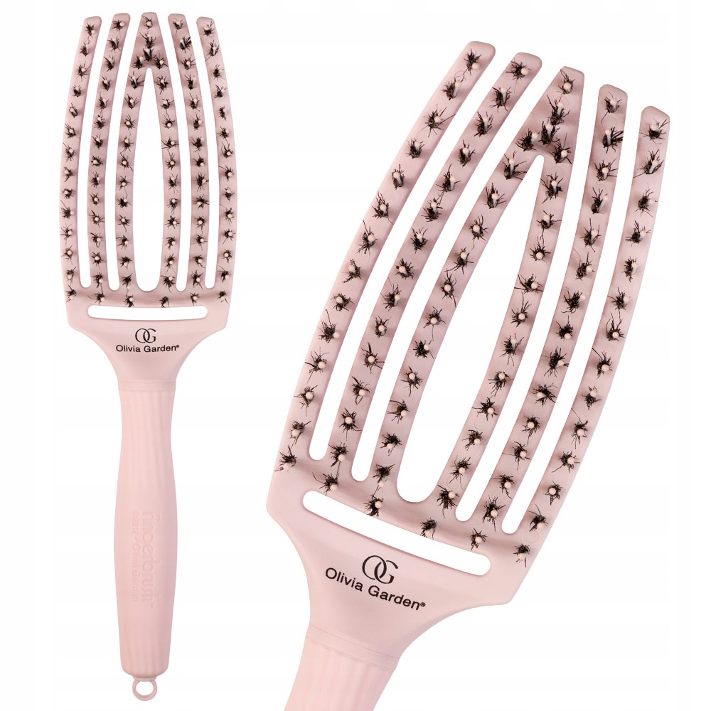 Olivia Garden Fingerbrush Combo Nano-Ionic Różowa