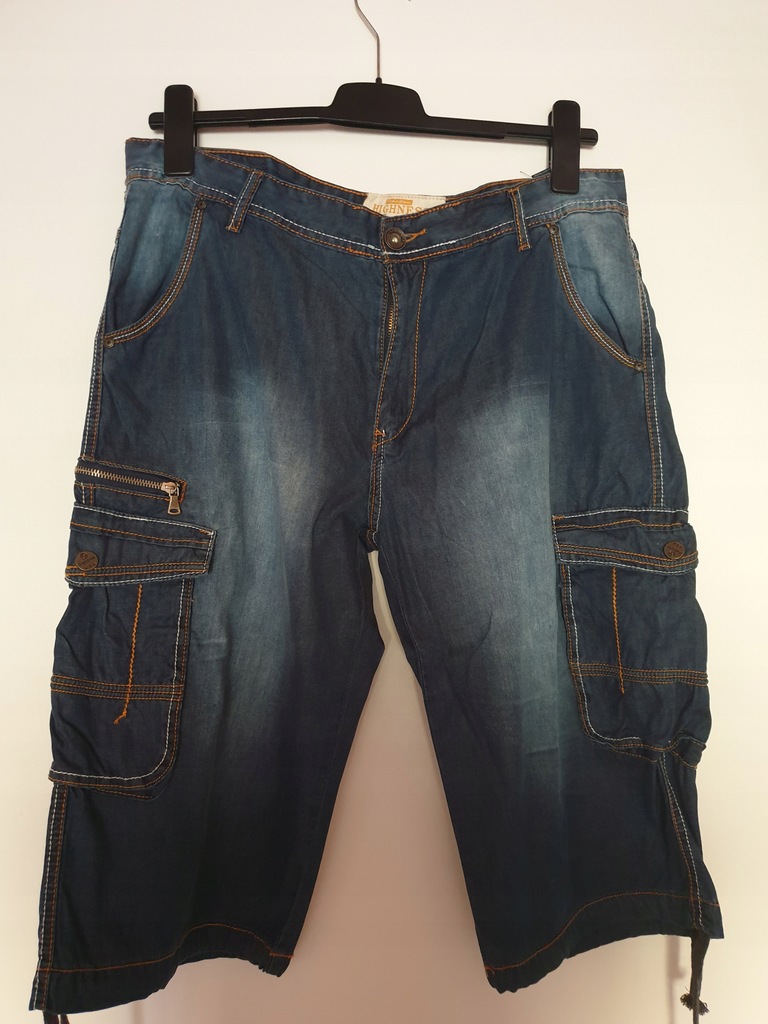 bermudy jeansy spodenki w 38 pas 102 cm