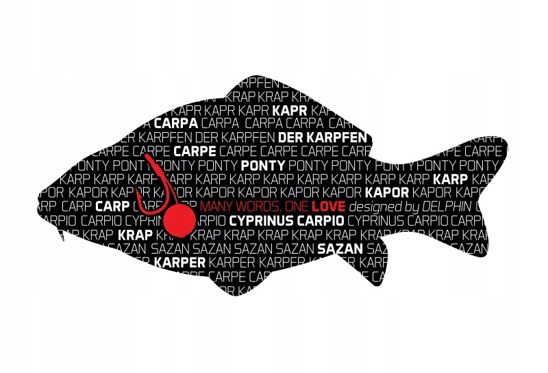 Delphin - Naklejka Carp Words - 100*46,5mm