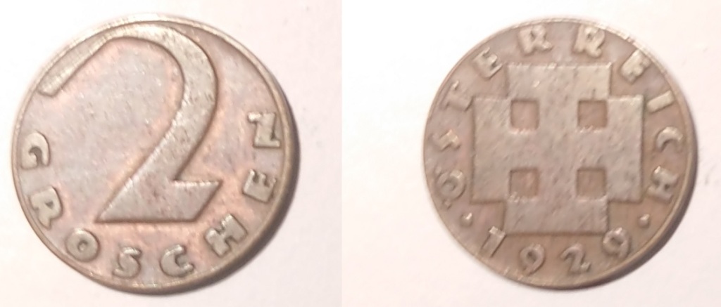 2 Groschen, 1929, Austria - moneta dla WOŚP !