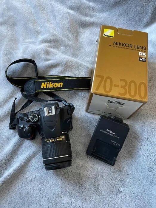 Lustrzanka Nikon D3500 korpus + 2 obiektywy