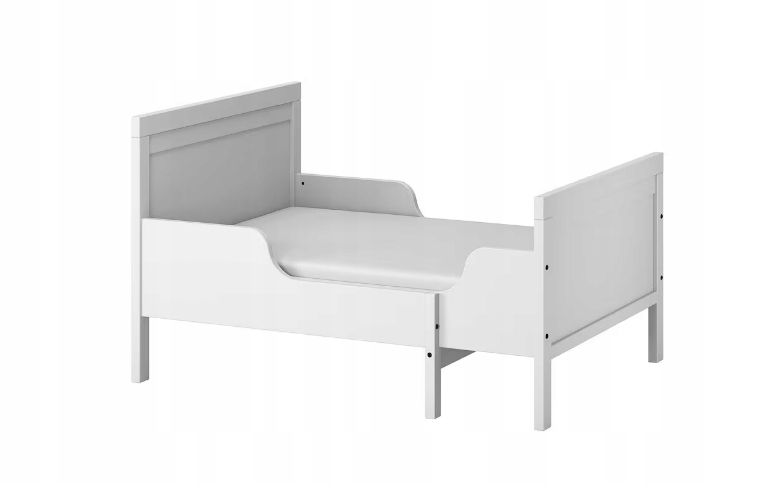 IKEA SUNDVIK Rama łóżka o regulowanej długości, szary, 80x200 cm