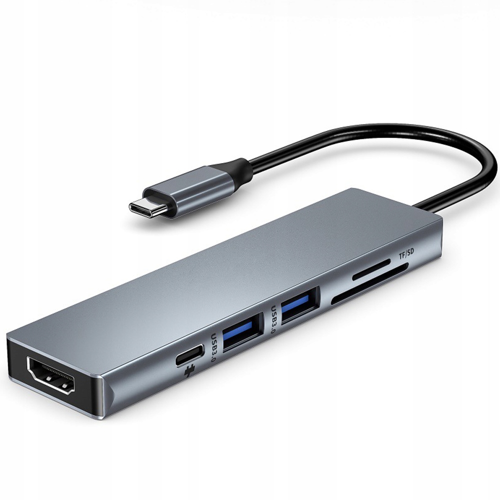 Купить Адаптер-концентратор 7-в-1 USB-C HDMI 4K SD Macbook Pro / Air: отзывы, фото, характеристики в интерне-магазине Aredi.ru