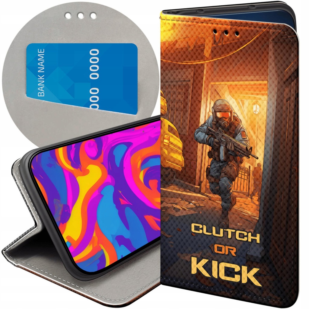 ETUI Z KLAPKĄ DO SAMSUNG GALAXY M23 5G WZORY CS GO COUNTER-STRIKE FUTERAŁ