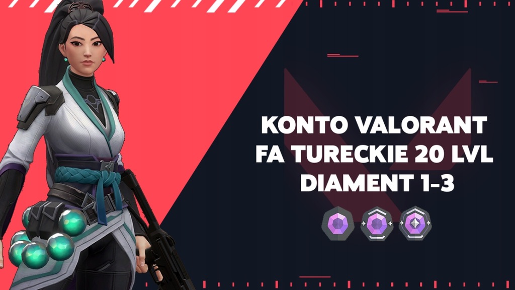 KONTO VALORANT DIAMENT 1-3 TURECKIE FULL ACCES PC